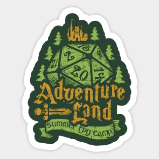 Adventureland Summer RPG camp Sticker